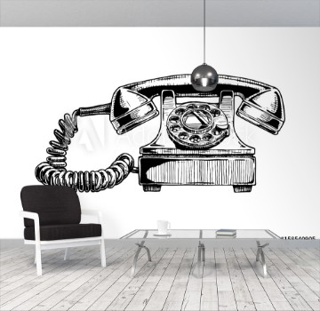 Picture of rotary dial telephone of 1940s